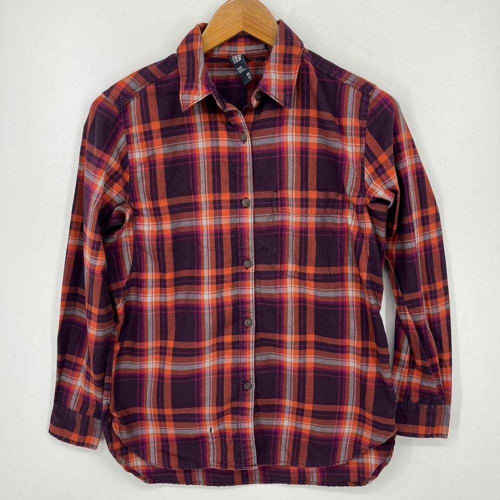 Mountain Hard Wear Long Sleeve Button Shirt Women's‎ XS Red Plaid Print Outdoors
